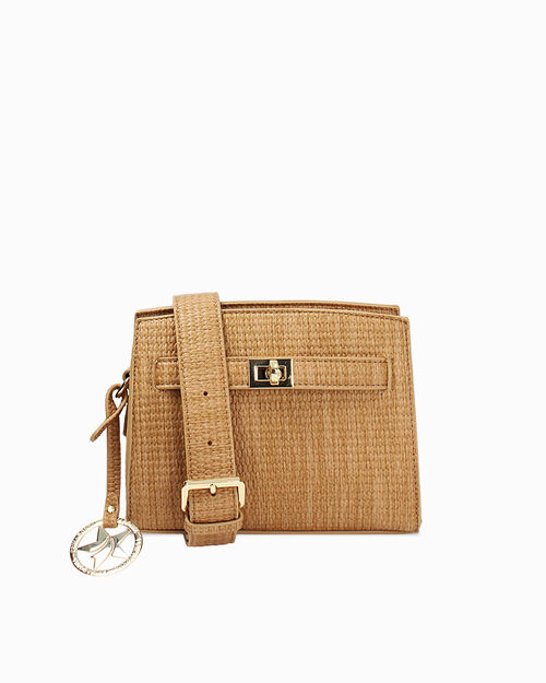Mini bolso cognac con bandolera removible