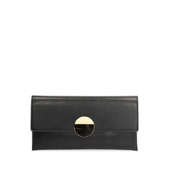 Bolso de mano negro con bandolera removible, Bolsos, 275130211EPNEROUNI, 001a