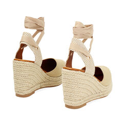 Campesine donna taupe in canvas, Primadonna, 254920101CATAUP035, 004 preview