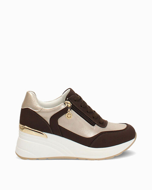WOMEN SHOES SNEAKERS SYNTHETIC MORO, DK BROWN