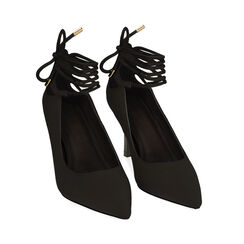 Décolleté nere in lycra, tacco 8,5 cm , ULTIME OCCASIONI, 182162815LYNERO037, 002 preview
