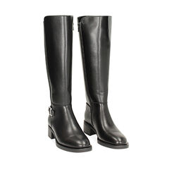 Stivale nero con gambale elastico, Primadonna, 240626005EPNERO035, 002a