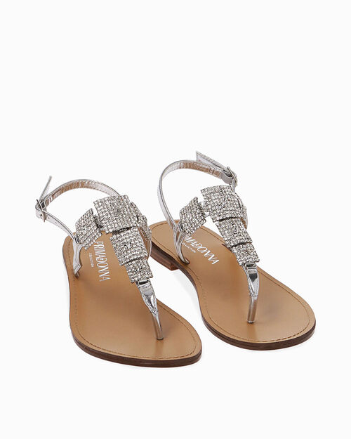 ZAPATOS FLAT LAMINADO ARGE, SILVER