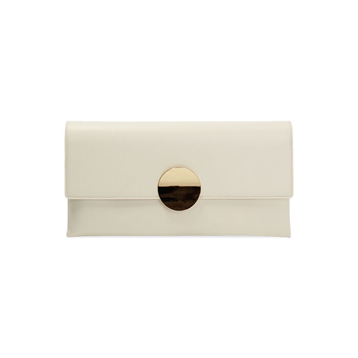 Pochette cr&egrave;me avec bandouli&egrave;re amovible, Sacs, 275130211EPPANNUNI