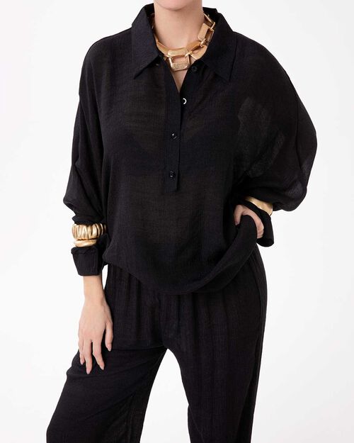 Coordinato mare nero eleganza senza tempo, BLACK