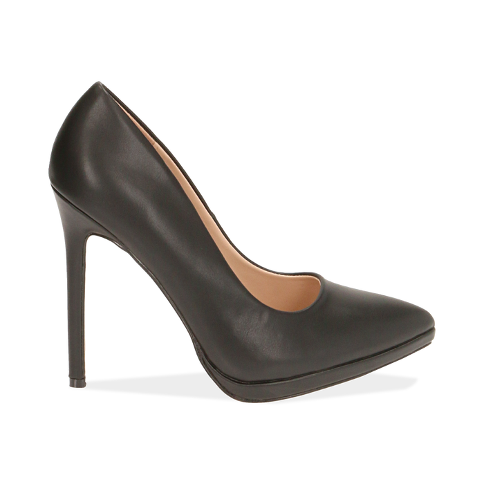 Decollete Nere Con Plateau Tacco 12 Cm Primadonna Collection