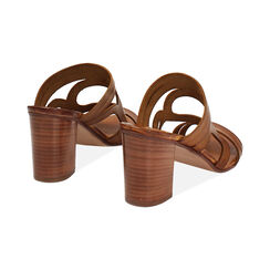 Mules open toe cognac tacco 8 cm, Primadonna, 277239978VACOGN035, 004 preview
