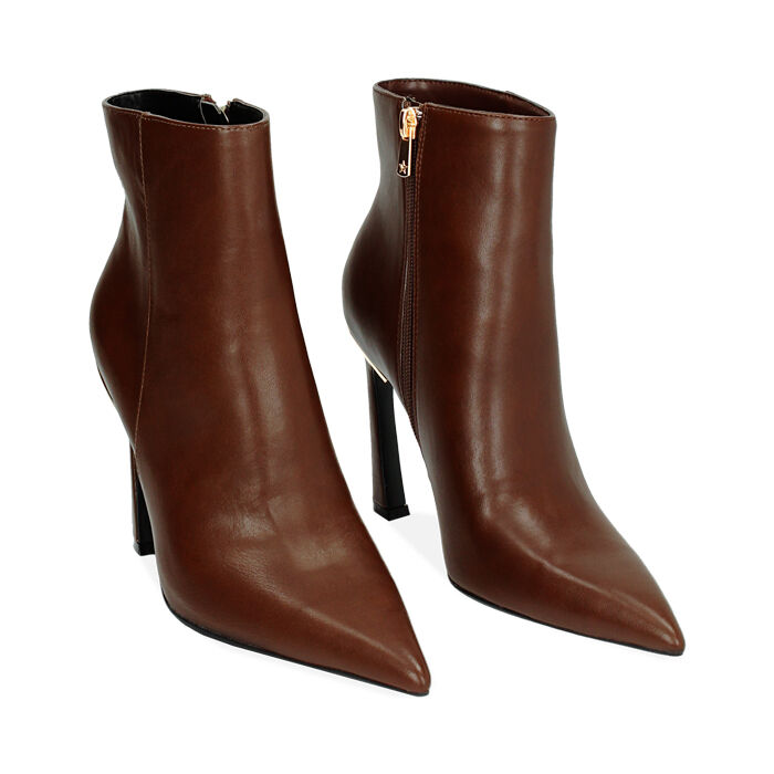 Tronchetto cognac tacco 10 5 cm I Primadonna Collection
