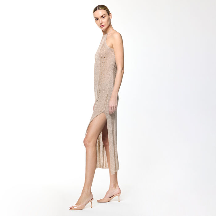 Robe rose or en tissu pour femme Primadonna Collection