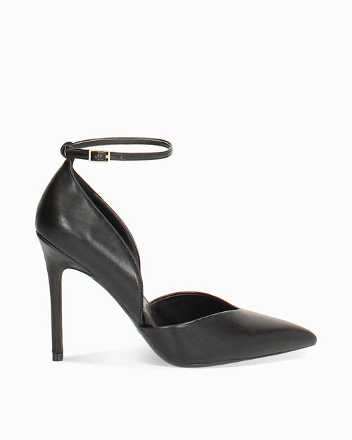 WOMEN SHOES OPEN SHANK SYNTHETIC NERO, BLACK