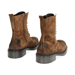 WOMEN SHOES BIKERS SUEDE MORO, Primadonna, 241015001CMMORO035, 003 preview