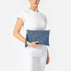 Pochette femme en jean en tissu, Primadonna, 255125738TSJEANUNI, 002a