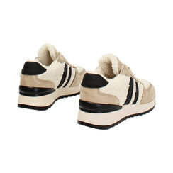Zapatillas deportivas beige de mujer con suela de poliuretano, Primadonna, 26P621205FUBEIG036, 004 preview