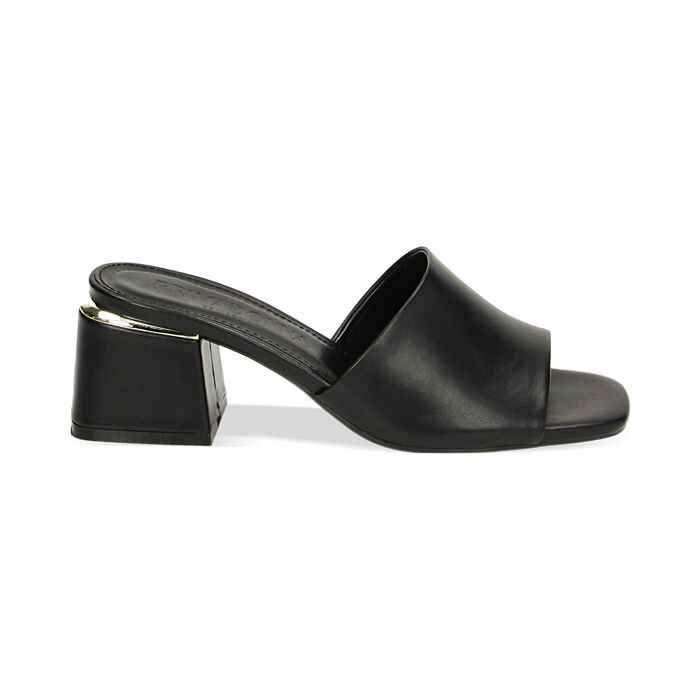 Mules Open Toe noires, Primadonna, 234922309EPNERO035