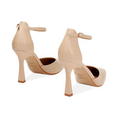 Décolleté open shank donna beige, tacco 10 cm, Primadonna, 254934201EPBEIG036, 004 preview