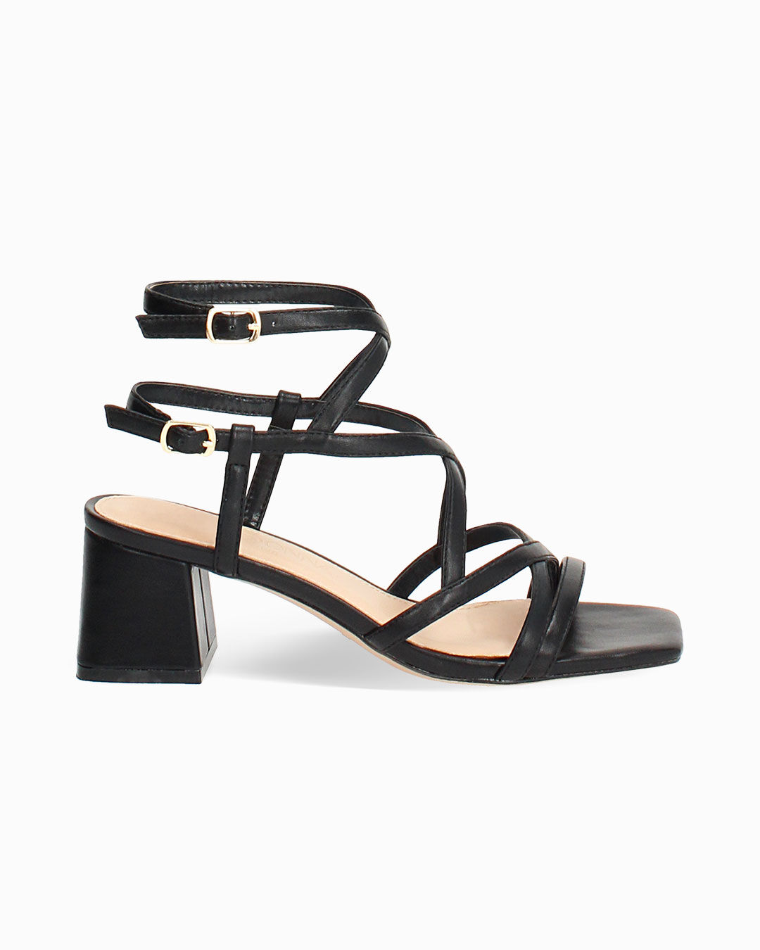 Sandali neri tacco 5,5 cm