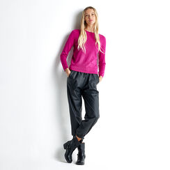 Pantalone over nero in tessuto, Primadonna, 22B400271TSNEROM, 003 preview