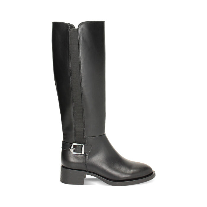 Stivale nero con gambale elastico, Primadonna, 240626005EPNERO035