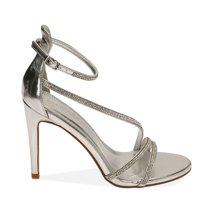 Scarpe argento con strass deals