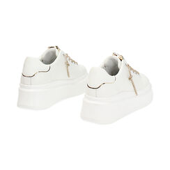 Sneakers bianco-oro, Primadonna, 242800304EPBIOR039, 003 preview