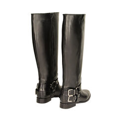 Stivali neri in pelle con fibbie, Primadonna, 22A508907PENERO037, 003 preview