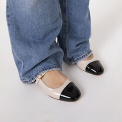 Zapato de sal&oacute;n crema destalonado tac&oacute;n 4 cm, Zapatos, 274962787VEPANN037, 002 preview