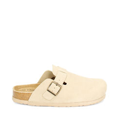 Sabot taupe in camoscio, Primadonna, 23R300044CMTAUP036, 001a