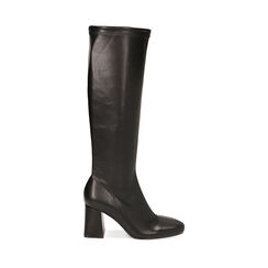 Stivali neri, tacco 7,5 cm, Primadonna, 224859813EPNERO040, 001a