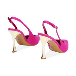 Zapato slingback de mujer fucsia altos, Primadonna, 252102602LYFUCS036, 004 preview