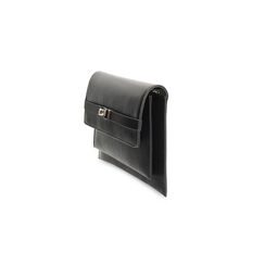 Pochette nera con tracolla removibile, Primadonna, 265126648EPNEROUNI, 003 preview