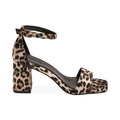 Sandalias leopard de raso, tacón 7 cm , Primadonna, 194946335RSLEOP035, 001 preview