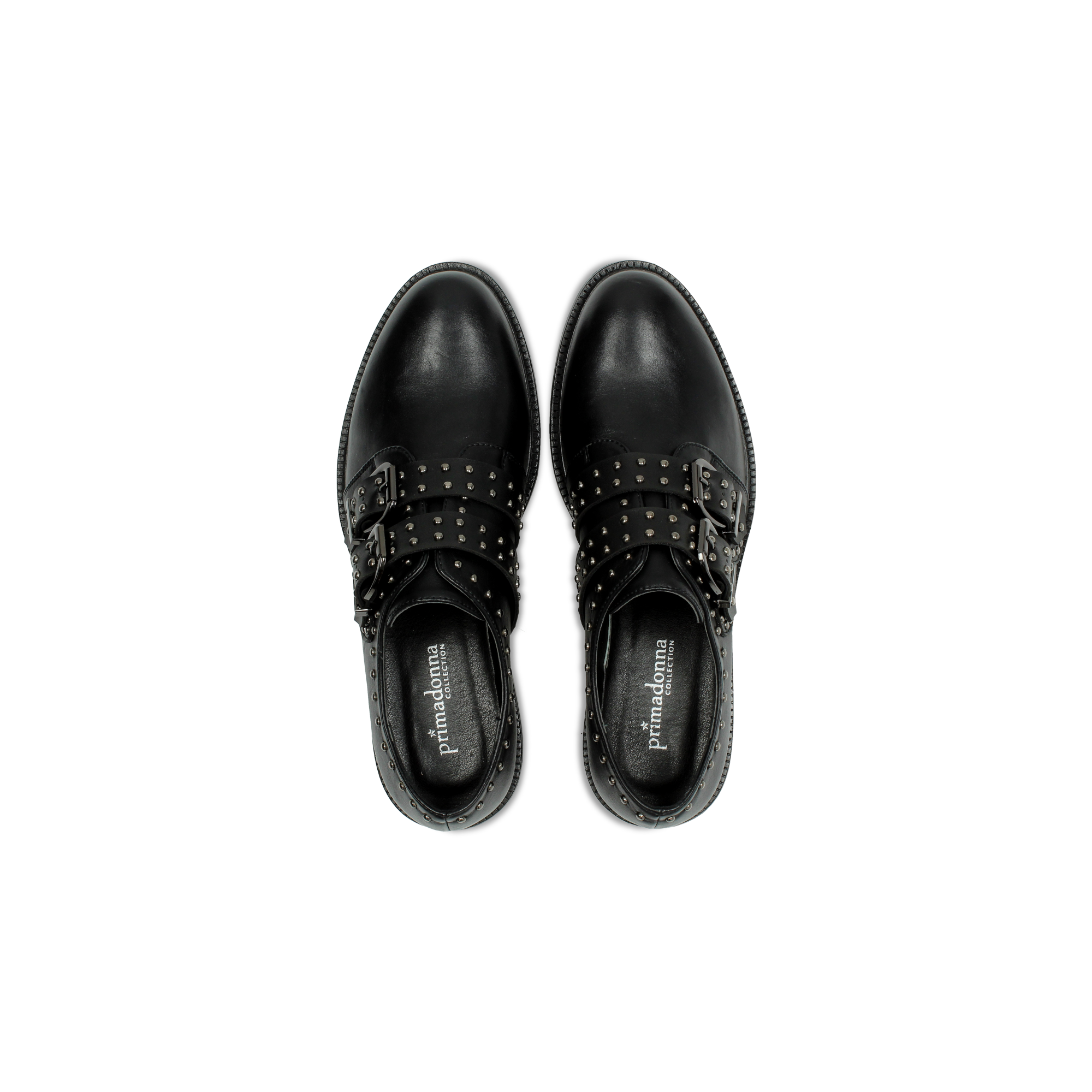 scarpe stringate con fibbie