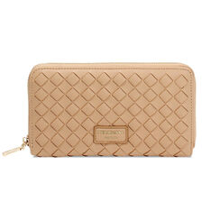 Portafoglio donna beige intrecciato, Primadonna, 255700503EIBEIGUNI, 001 preview
