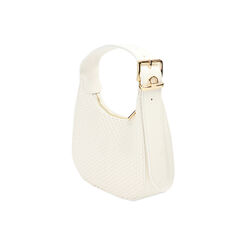 Mini bag donna bianca intrecciata, Primadonna, 255125841EIBIANUNI, 003 preview