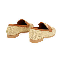Mocassin beige en raphia, Primadonna, 254902603RFBEIG036, 004 preview