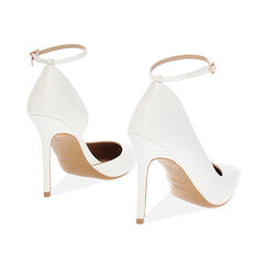Décolleté donna bianche con cinturino, tacco 11 cm, Primadonna, 252102021EPBIAN035, 004 preview