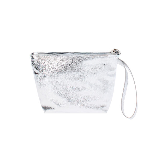 Pochette donna argento in laminato Primadonna Collection