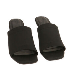 Mules Open Toe negras en lycra, Primadonna, 232711517LYNERO038, 002a