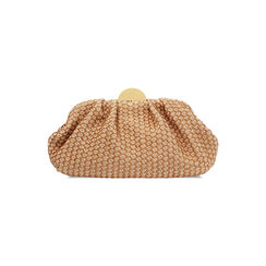 Clutch mujer marrón beige en rafia, Primadonna, 255126345RFMABEUNI, 001 preview