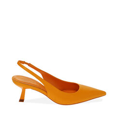 Décolleté slingback arancio, tacco 6 cm, Primadonna, 212141502EPARAN036, 001a