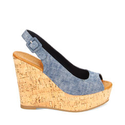 Cuñas de tela vaquera, Special Price, 234907982TSJEAN036, 001a