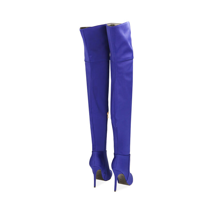 Cuissardes violettes Femme en lycra talon 10 5 cm Primadonna