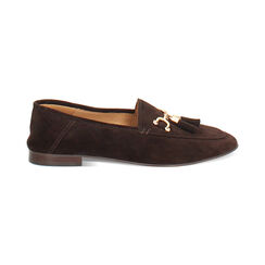 Mocasines de nobuk azul noche con suela de goma, Primadonna, 26N108006CMMORO036, 001 preview