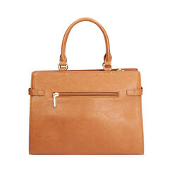 Sac &agrave; main cognac avec d&eacute;tails chics, Primadonna, 27D900672EPCOGNUNI, 004 preview