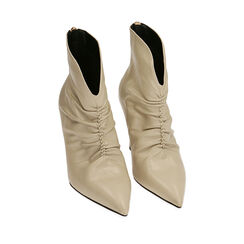 Ankle boots panna, tacco 9 cm , Special Price, 202139309EPPANN036, 002a