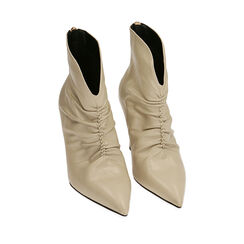 Bottines blanc cassé, talon 9 cm , Special Price, 202139309EPPANN036, 002a