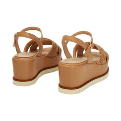 Compens&eacute;es cognac talon 6,6 cm, Primadonna, 272163701ERCOGN035, 004 preview