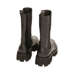 Chelsea boots neri in pelle, tacco 4 cm , Primadonna, 20N845003PENERO039, 003 preview