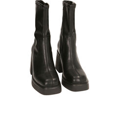 Bottines noires à plateforme, talon 8,5 cm , Special Price, 20L420001EPNERO036, 002a