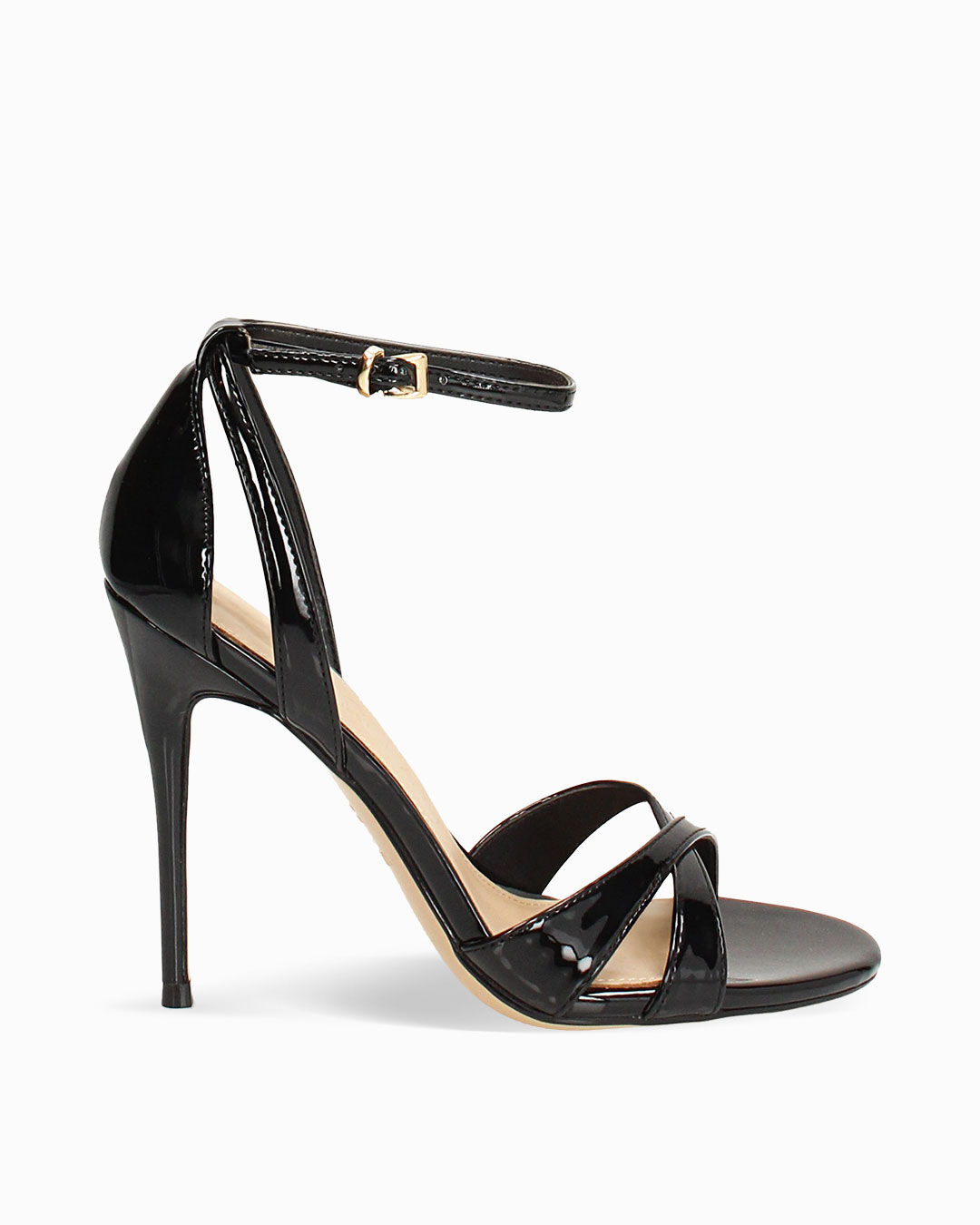 Sandali neri con tacco 11,5 cm